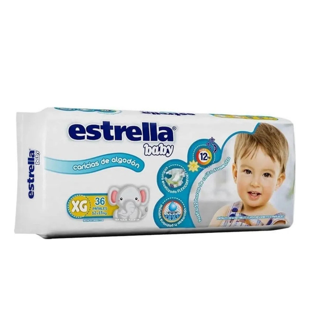 PAÑAL ESTRELLA BABY TALLE XG 36