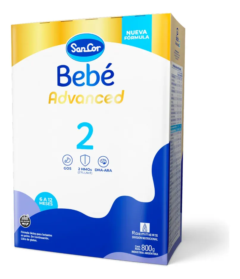LECHE FORMULA SANCOR 2 CAJA 800 GR