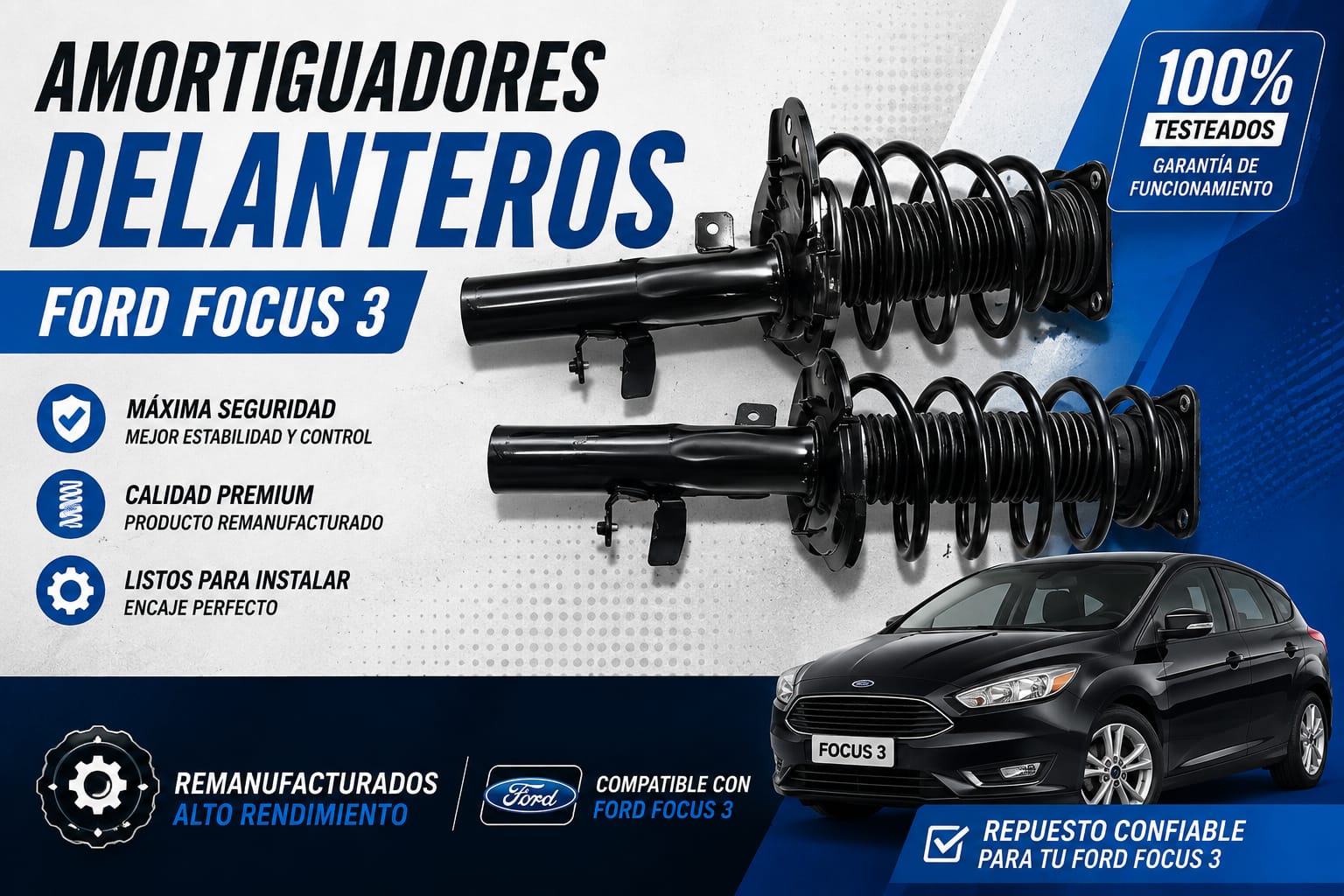 Amortiguadores Delanteros Ford Focus 3