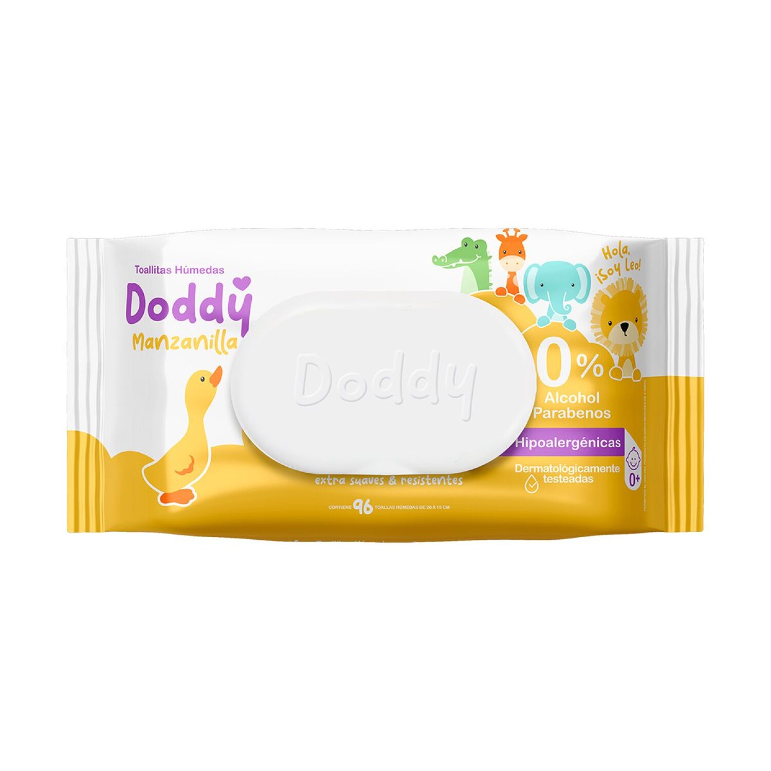 TOALLITAS HUMEDAS PREMIUM DODDY X96 MANZANILLA