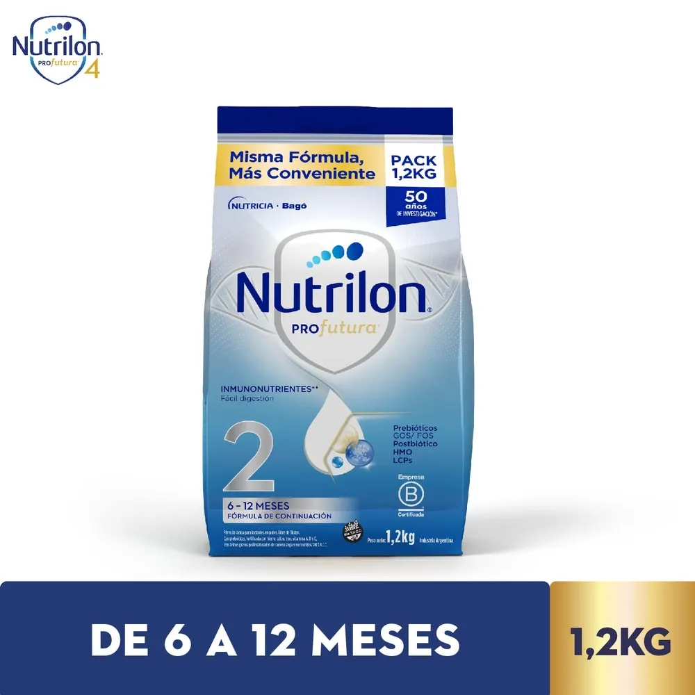 LECHE FORMULA NUTRILON 2 POUCH 1.200KG