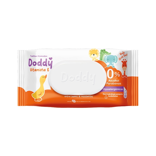 TOALLITAS HUMEDAS PREMIUM DODDY X96 VITAMINAS
