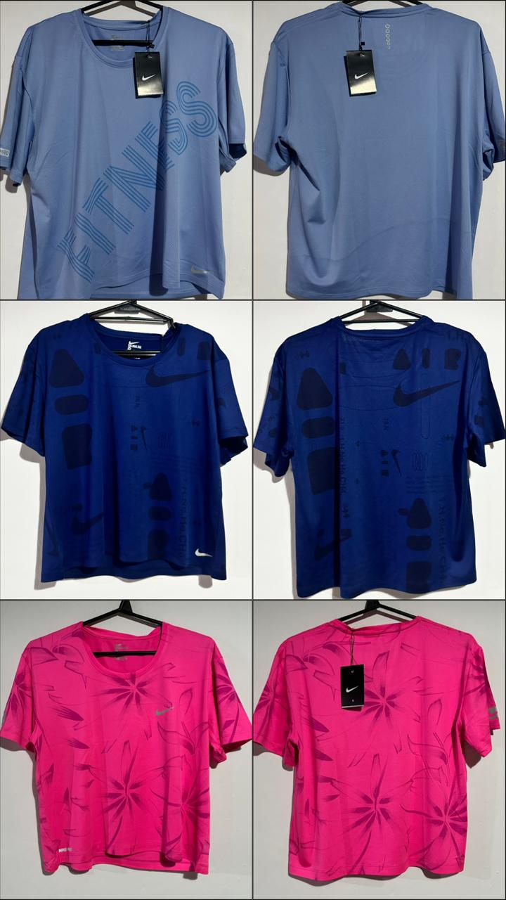 Remeras Nike deportivas slim dama 