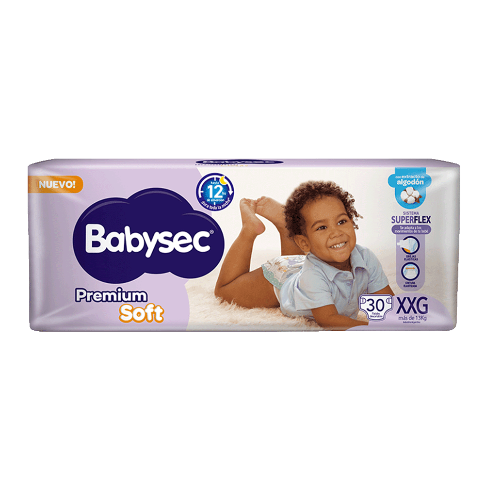 PAÑAL BABYSEC PREMIUM  TALLE XXG 30