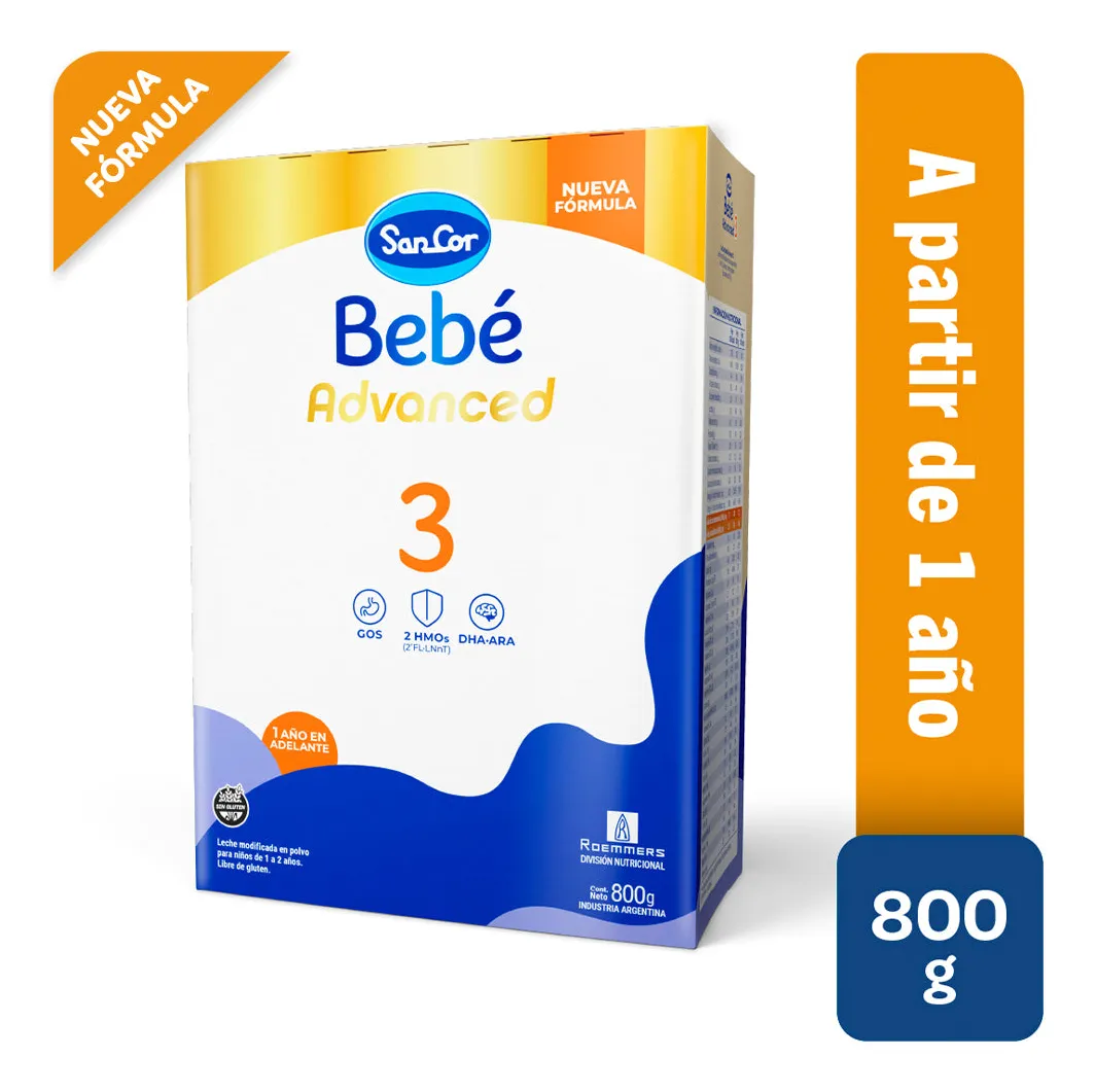 LECHE FORMULA SANCOR 3 CAJA 800 ML