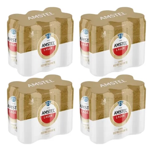 Amstel lata 473cc pack x24u —