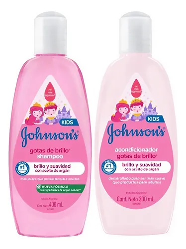 JOHNSONS SHAMPOO Y ACOND. GOTAS DE BRILLO X200ML