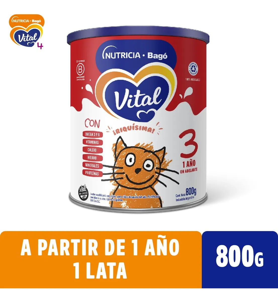 LECHE FORMULA VITAL 3 800 GR