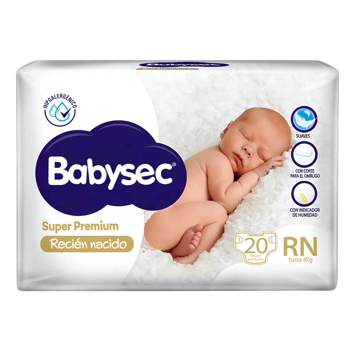 PAÑAL BABYSEC TALLE RN X 20 UN