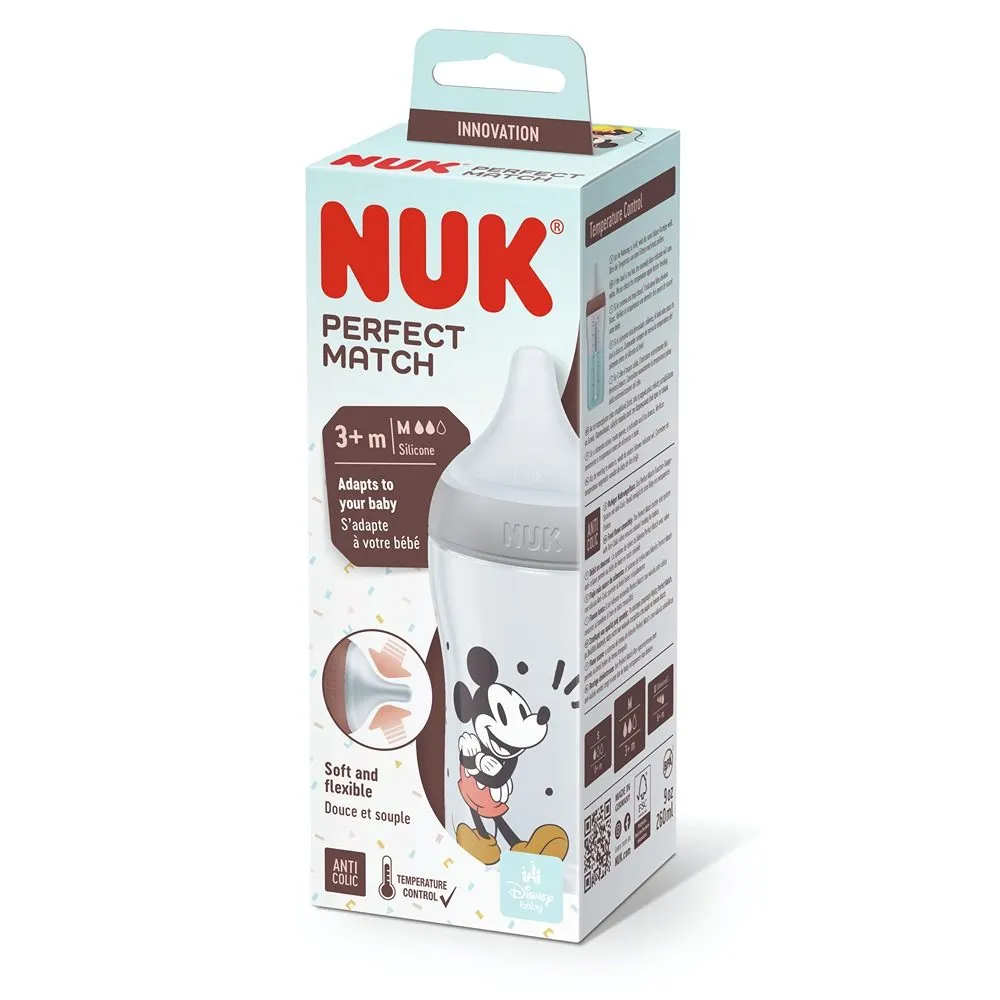 MAMADERAS NUK PERFECT MATCH 3M ANIMADAS