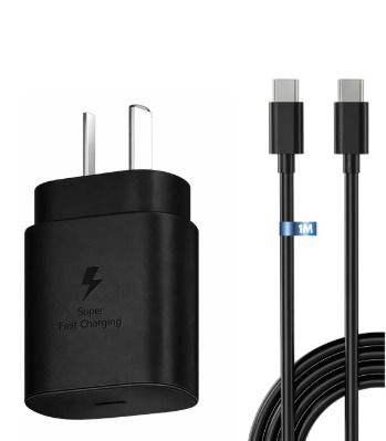 Cargador Rápido Usb-c Para Samsung 25w A54 A55 A56 A14 A15