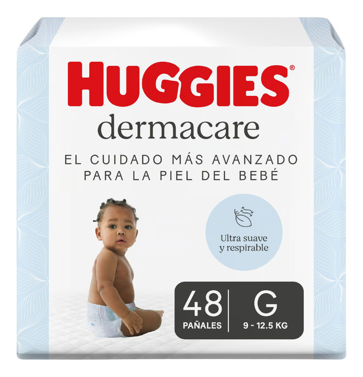 PAÑAL HUGGIES BLANCO DERMACARE TALLE  G 48