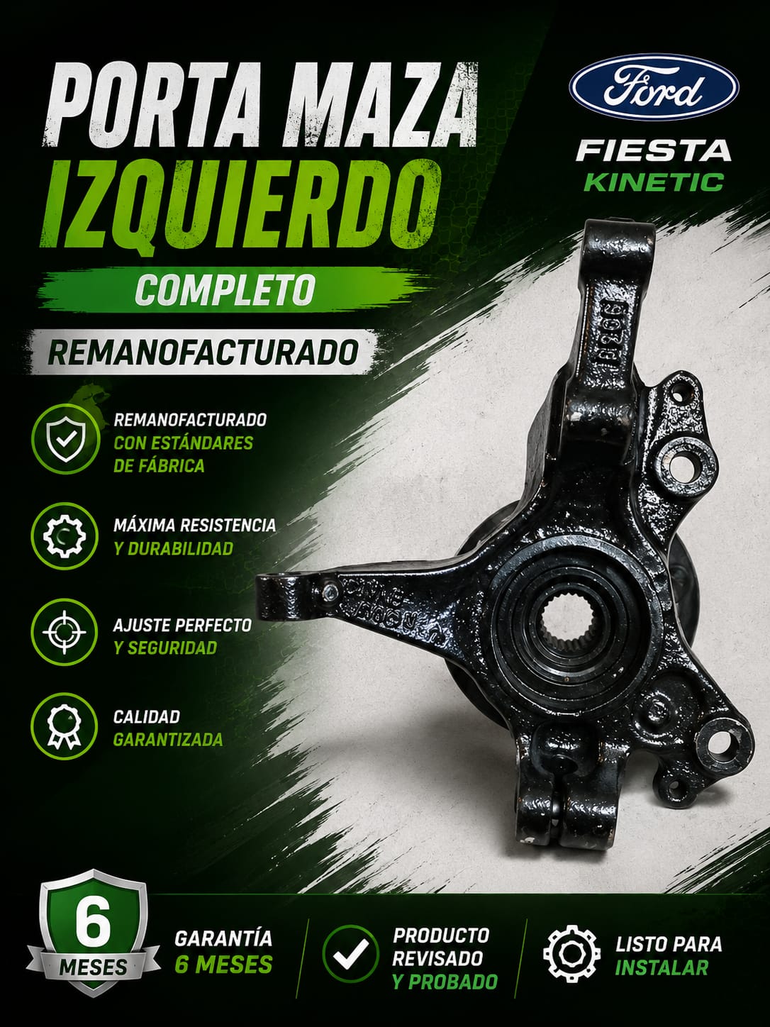 Portamasa izquierdo Ford Fiesta Kinetic