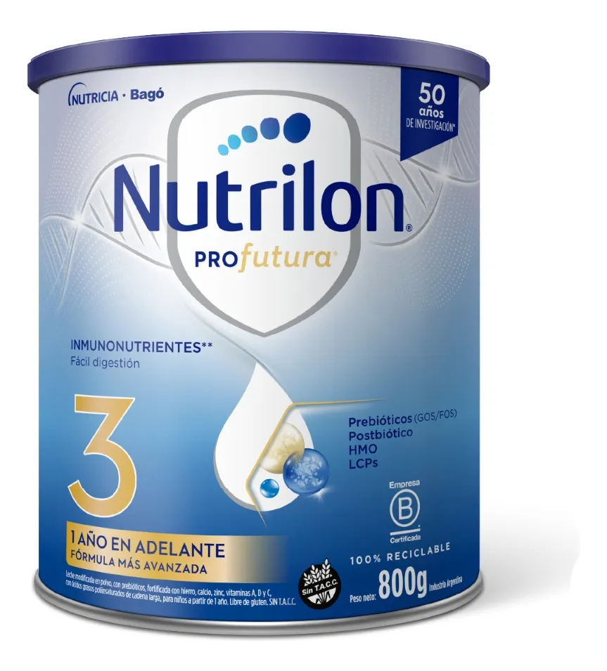 LECHE FORMULA NUTRILON 3 LATA 800 GR